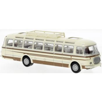 Skoda 706 RTO Lux Omnibus mit Dachträger, hellbeige/braun