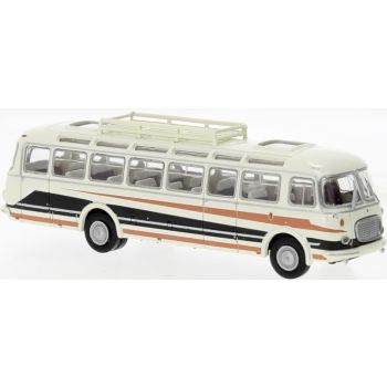 Skoda 706 RTO Lux Omnibus mit Dachträger, weiß/schwarz/orange