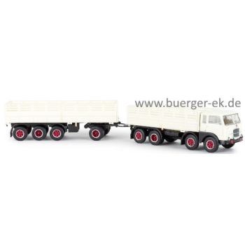 Fiat Millepiedi Pritschen-Hängerzug, weiß