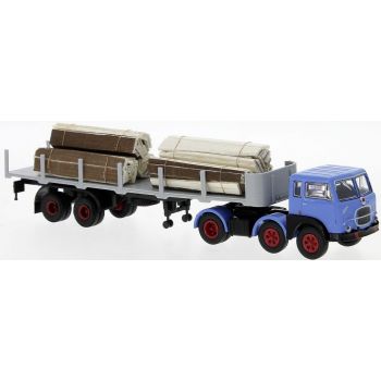 Fiat 690 T Rungensattelzug mit Holzladung, Baujahr 1960