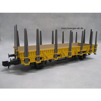 Rungenwagen, 2achsig, gelb !!!, Zustand 2, Spur 1