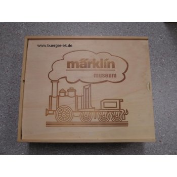 Kessler GmbH Esslingen am Neckar, Faßwagen mit 2 Naturholzfässern, (Märklin Museum), einliegend in Holzkiste mit spez.Sektflasche - Sonderabfüllung,