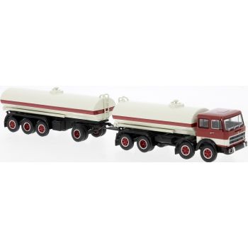 Fiat 691 Tank-Hängerzug, rot/weiß, Baujahr 1970