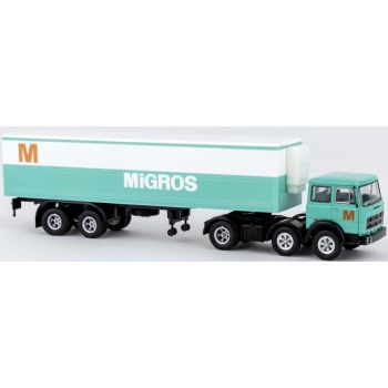 Fiat 691T Koffersattelzug, MIGROS - Schweiz, Baujahr 1970