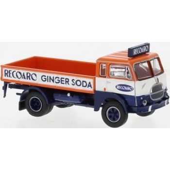 Fiat 642 Pritschen-LKW mit Dachschild, RECOARO Ginger Soda, Baujahr 1962