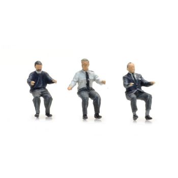 Busfahrer hinter dem Lenkrad (3x)