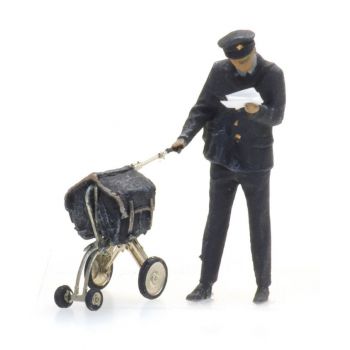 Briefträger und Wagen (1 Figur )