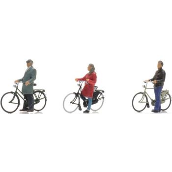 Fahrradfahrer an der Ampel