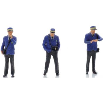 Schaffner auf dem Bahnsteig NS, 80er Jahre