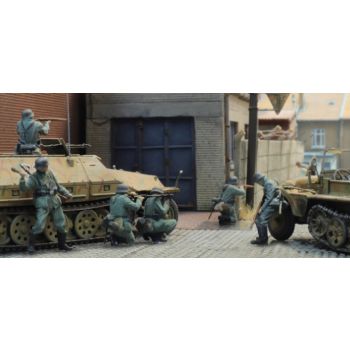 Deutsche Wehrmacht Infanterie unter Beschuss