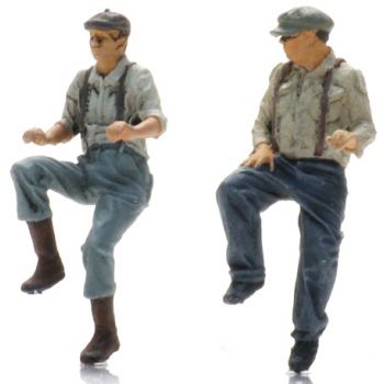 Arbeiter beim Fahrradfahren