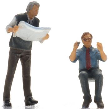 Technische Zeichner für Zeichenbrett, 2 Figuren