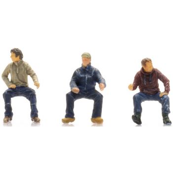 Moderne Traktorfahrer, 3 Figuren