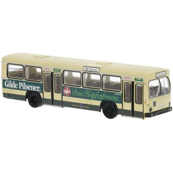 Büssing BS 110V, Omnibus aus Göttingen - Gilde Pilsener. Das Hopfenfrische, Baujahr 1970