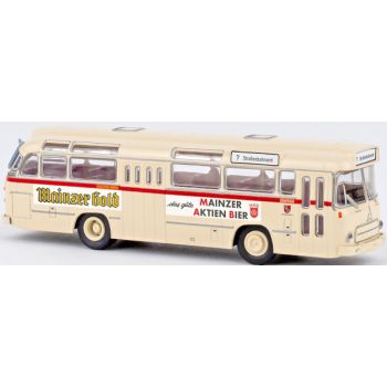 Magirus Saturn II Omnibus Mainz - Mainzer Gold das gute Mainzer Aktien Bier, Baujahr 1964