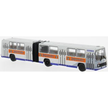 Ikarus 280.02, weiß, Jägermeister, Havelbus Verkehrsgesellschaft mbH, Nauen in Brandeburg