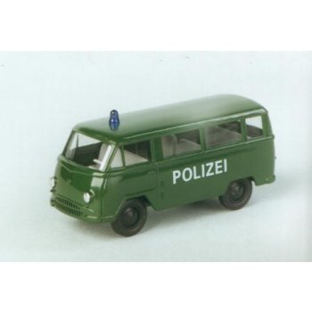 Tempo Matador, Bus, weißer Audruck POLIZEI, dunkelgrün