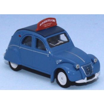 Citroen 2 CV AZLP, Fahrschule, eisblau, mit Dachschild, Baujahr 1958