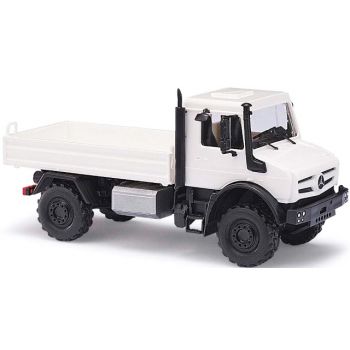 Mercedes Unimog U 5023 Pritsche, weiß, Bausatz