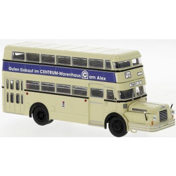 IFA Do 56 Doppelstock-Omnibus, BVG - Berliner Verkehrsbetriebe - Guten Einkauf im CENTRUM-Warenhaus Alex, Baujahr 1960