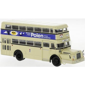 IFA Do 56 Doppelstockomnibus, BVG Berliner Verkehrsbetriebe - Reisen nach Plen, Baujahr 1960