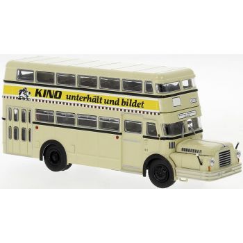 IFA Do 56 Doppelstock-Omnibus, Magdeburg Kino unterhält und bildet, Baujahr 1960