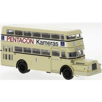 IFA Do 56 Doppelstock-Omnibus, BVG - Berliner Verkehrsbetriebe, PENTACON Kameras, Baujahr 1960