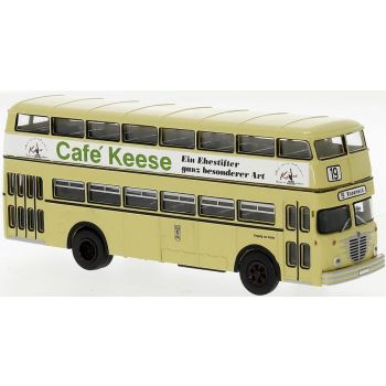 Büssing D2U der BVG - Doppelstockomnibus der Berliner Verkehrsbetriebe - Cafe Keese, Baujahr 1960