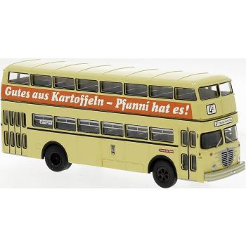 Büssing D2U, BVG - Berliner Verkehrsbetriebe, Gutes aus Kartoffeln - Pfanni hat es! - Baujahr 1960