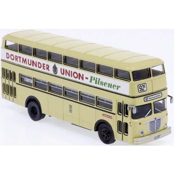 Büssing D2U der BVG (2.Version) - Doppelstockomnibus der Berliner Verkehrsbetriebe, Dortmunder Union - Pilsener, Baujahr 1960