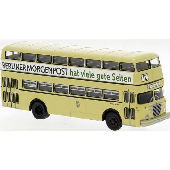 Büssing D2U, BVG - Berliner Verkehrsbetriebe, Berliner Morgenpost hat viele gute Seiten, Baujahr 1960