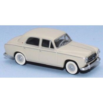 Peugeot 403, elfenbeinbeige, mit Weißwandreifen, Baujahr 1960