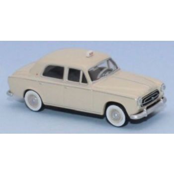 Peugeot 403 Taxi, elfenbeinbeige, Luxusversion mit Weißwandreifen, Baujahr 1960