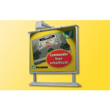 Werbetafel mit LED-Beleuchtung