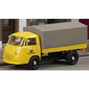 Goliath Express 1100, Pritschenwagen mit Plane, Deutsche Post, gelb