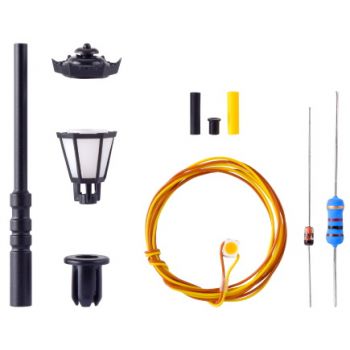 Bausatz Parkplaterne, LED - warmweiß