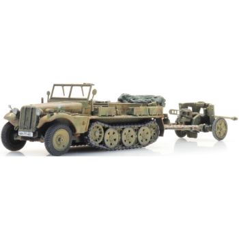 Wehrmacht Sd.Kfz. 10 + PAK 38, Tarnung