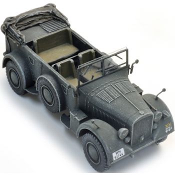 Horch 901, Wehrmacht, Kfz 15, Militär Geländewagen, grau