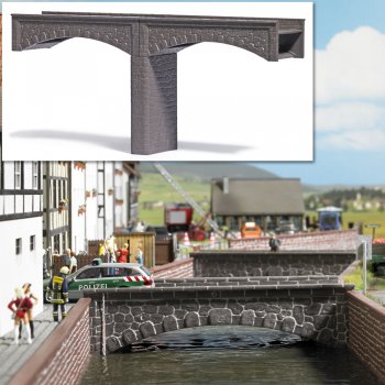 Steinbrücke, Größe 23,9 x 4,7 x 7,5 cm