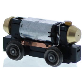 Universalantrieb - Festeinbau, Motor 12V=, 4 Räder angetrieben und stromführend, Achsstand 23 mm, Raddurchmesser 9,0 mm, HO, Vollrad ohne Haftreifen