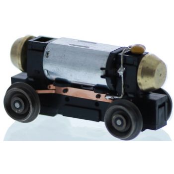 Universalantrieb - Festeinbau, Motor 12V=, 4 Räder angetrieben und stromführend, Achsstand 30,5 mm, Raddurchmesser 9,0 mm, HO, Vollrad ohne Haftreifen