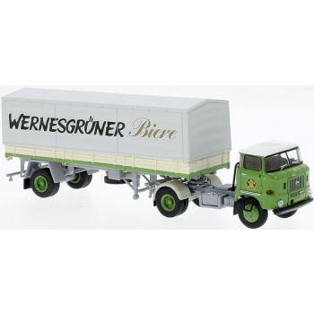 IFA W50 Pritschen-/Planensattelzug, Wernesgrüner Bier