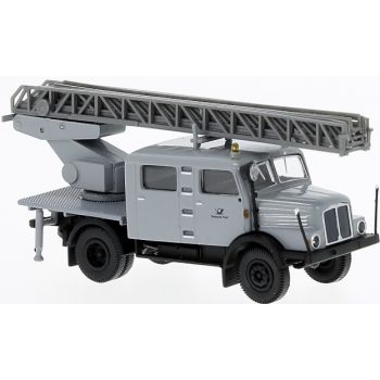 IFA S 4000-1 Doka Bautrupp Servicewagen mit Drehleiter DL25, Deutschen Post, grau, Baujahr 1965