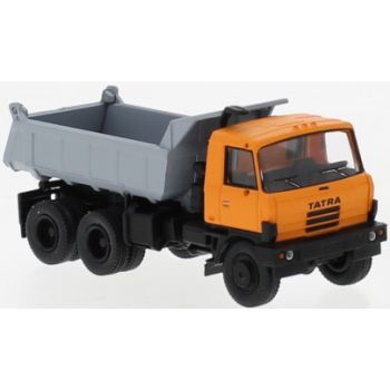 Tatra 815 Kipper LKW, hellorange mit silbergrauer Pritsche, Baujahr 1984