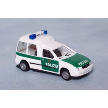 VW Caddy der POLIZEI, weiß/grün