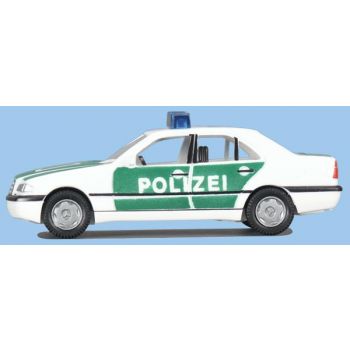 Mercedes-Benz C-Klasse der POLIZEI - D9 120, weiß/grün