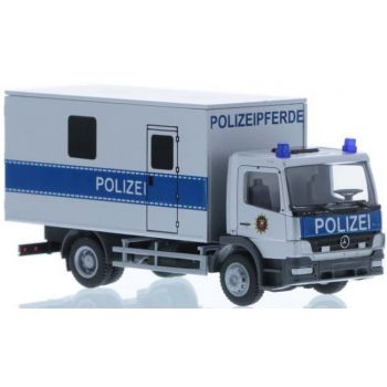 Mercedes-Benz Atego 10 Koffer-LKW, Polizei zum Transport von Pferden für die Polizei Reiterstaffel, silber/blau