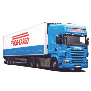 Scania R Topline/Aerop., Kühlkoffersattelzug, NOR-CARGO