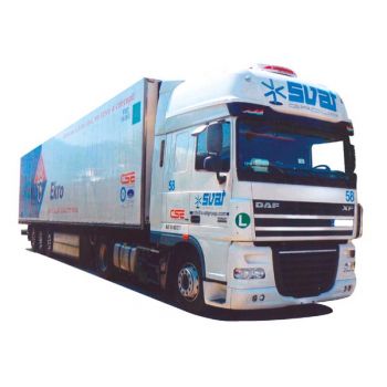 DAF XF 105 SSC/Aerop., Kühl-Koffersattelzug, 
