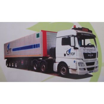 MAN TGX XLX/Aerop., Gardinen-Koffersattelzug,  T C  F